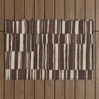 Scratchy Blocks - Chocolate Outdoor Rug Gallery Image 1