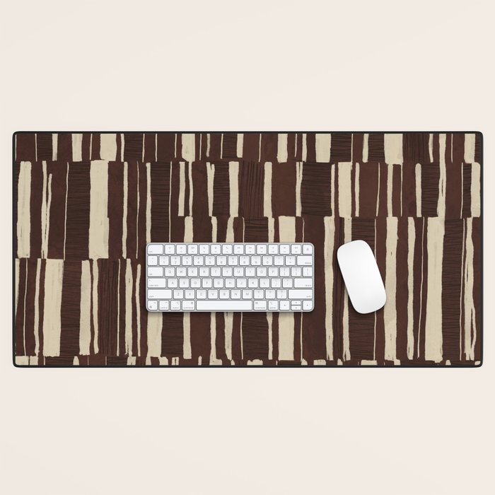 Scratchy Blocks - Chocolate Desk Mat Gallery Image 1