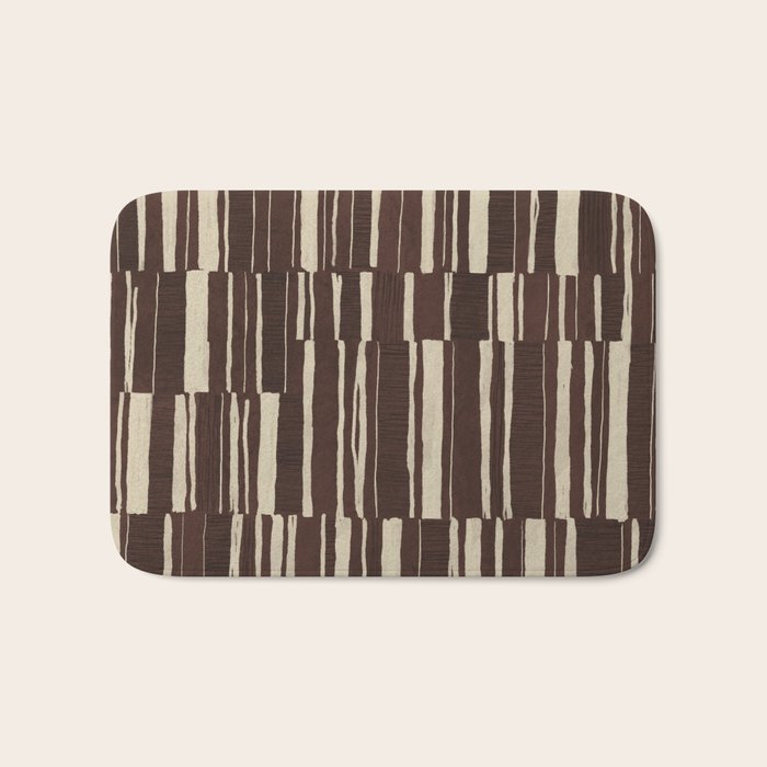 Scratchy Blocks - Chocolate Bath Mat Gallery Image 1