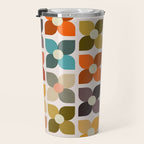 Bauhaus Geometric Flowers  Travel Mug Gallery Image 3