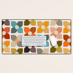 Bauhaus Geometric Flowers  Desk Mat Gallery Image 1