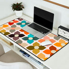 Bauhaus Geometric Flowers  Desk Mat Gallery Image 2