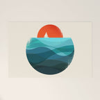 Deep blue ocean Welcome Mat Gallery Image 1