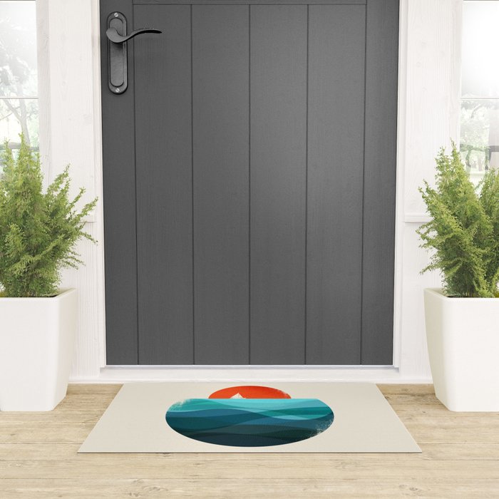Deep blue ocean Welcome Mat Gallery Image 3