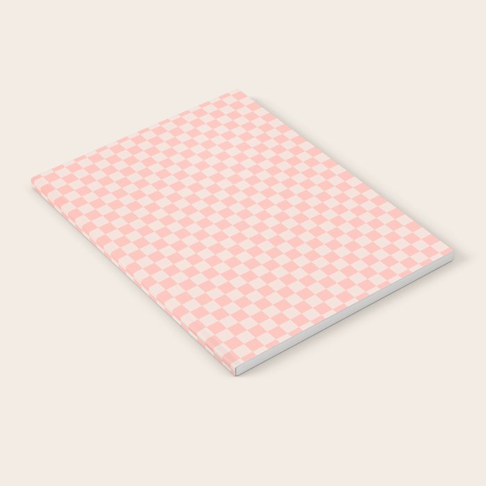 Check VII - Pink â Checkerboard Print Notebook Gallery Image 2