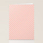 Check VII - Pink â Checkerboard Print Stationery Card Gallery Image 2