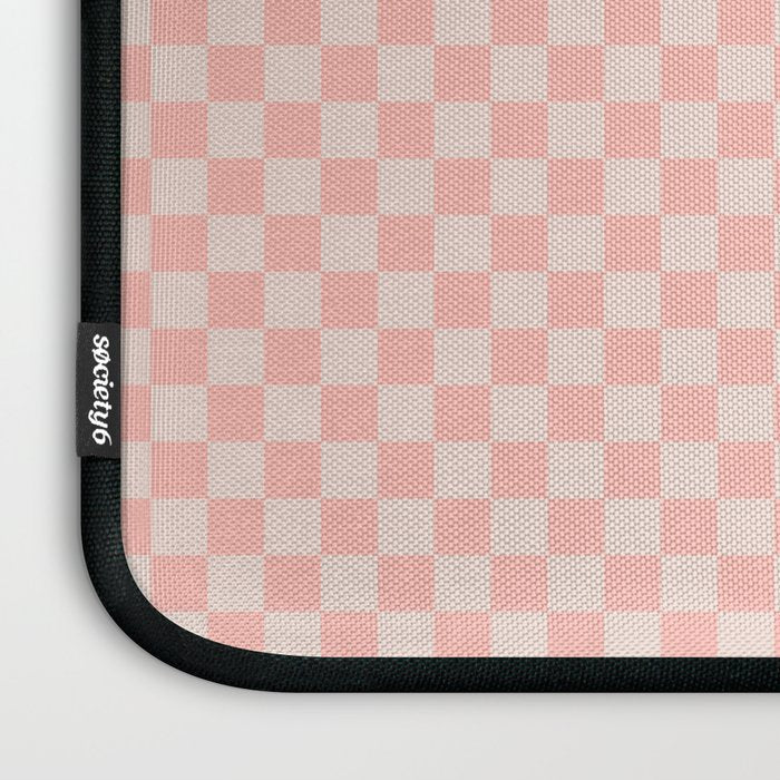 Check VII - Pink â Checkerboard Print Laptop Sleeve Gallery Image 3
