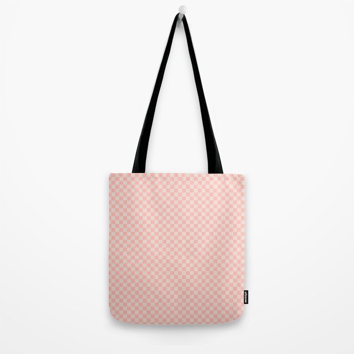 Check VII - Pink â Checkerboard Print Tote Bag Gallery Image 2
