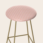 Check VII - Pink â Checkerboard Print Stool Gallery Image 2