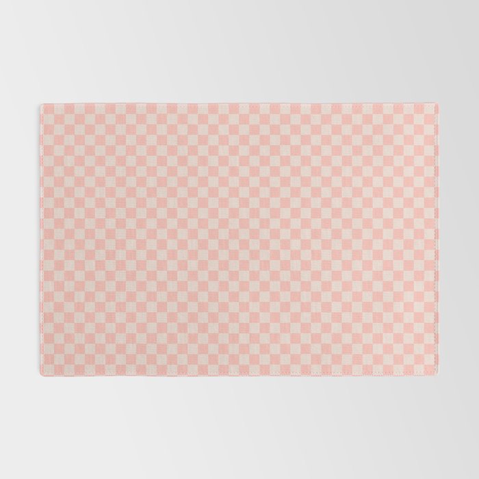Check VII - Pink â Checkerboard Print Rug Gallery Image 2