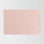 Check VII - Pink â Checkerboard Print Rug Gallery Image 2