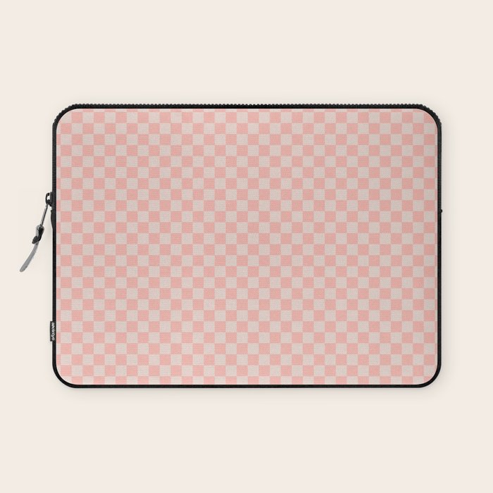 Check VII - Pink â Checkerboard Print Laptop Sleeve Gallery Image 1