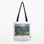 Olive Trees with the Alpilles in the Background by Vincent Van Gogh Tote Bag Gallery Image 2