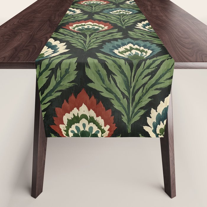 Vintage Floral Tapestry Pattern Table Runner Gallery Image 1