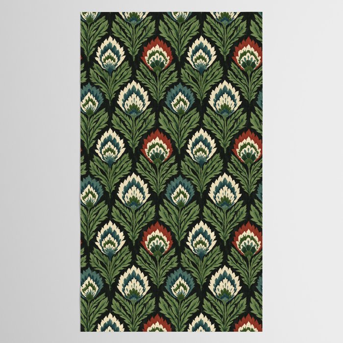 Vintage Floral Tapestry Pattern Tablecloth Gallery Image 2