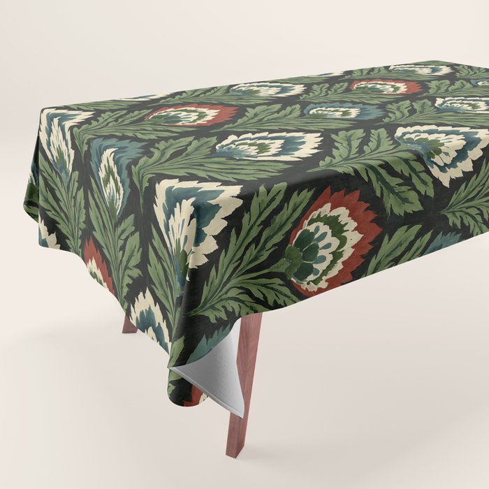 Vintage Floral Tapestry Pattern Tablecloth Gallery Image 1