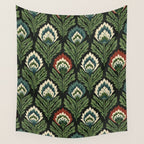 Vintage Floral Tapestry Pattern Wall Tapestry Gallery Image 4