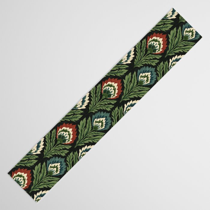 Vintage Floral Tapestry Pattern Table Runner Gallery Image 3