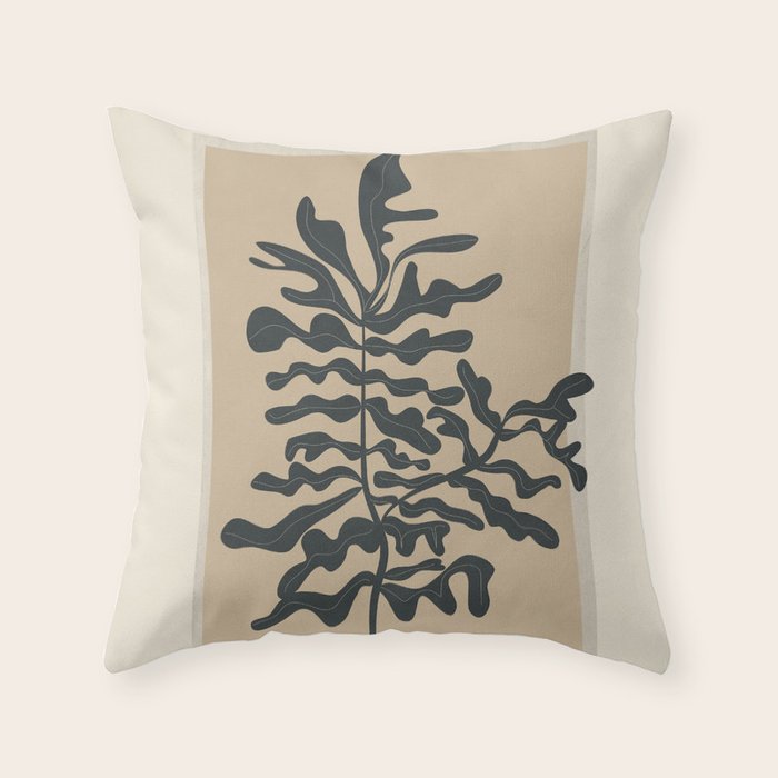 Branching Silhouettes Throw Pillow Gallery Image 1