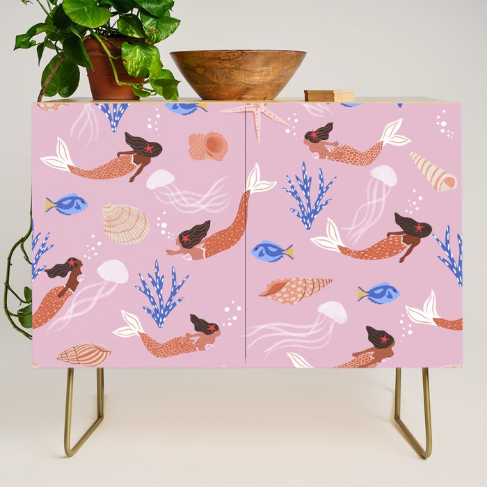 mermaids & Seashells Credenza Gallery Image 1