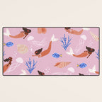 mermaids & Seashells Desk Mat Gallery Image 3