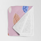 mermaids & Seashells Throw Blanket Gallery Image 3