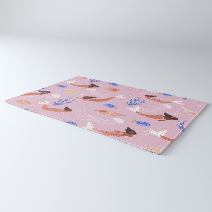 mermaids & Seashells Rug Gallery Image 3