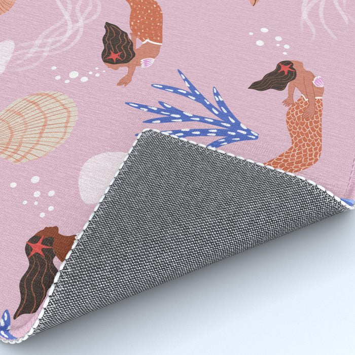 mermaids & Seashells Rug Gallery Image 4