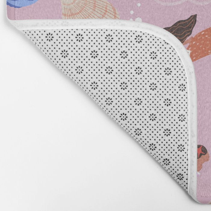 mermaids & Seashells Bath Mat Gallery Image 2