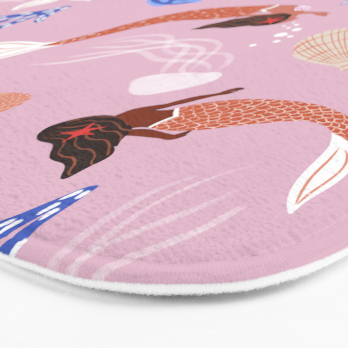 mermaids & Seashells Bath Mat Gallery Image 3