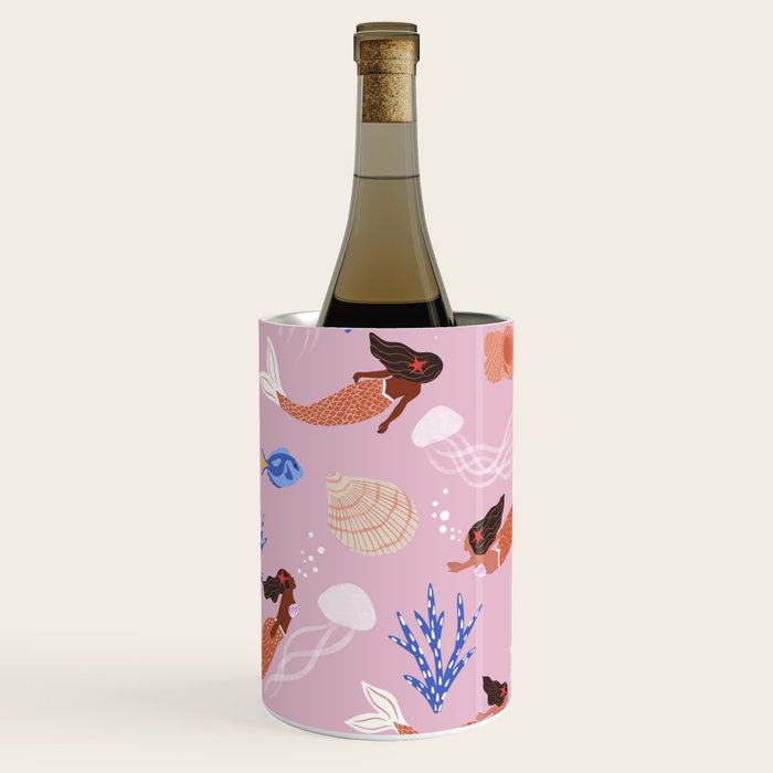 mermaids & Seashells Wine Chiller Gallery Image 2