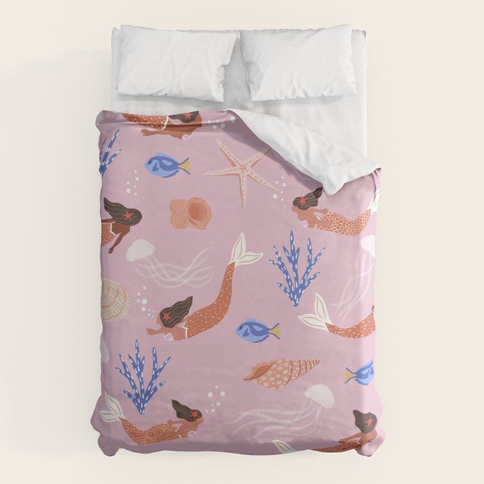 mermaids & Seashells Duvet Cover Gallery Image 6