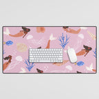 mermaids & Seashells Desk Mat Gallery Image 1
