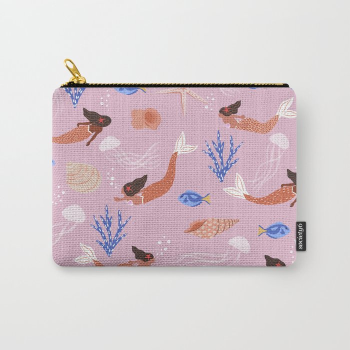 mermaids & Seashells Carry All Pouch Gallery Image 1