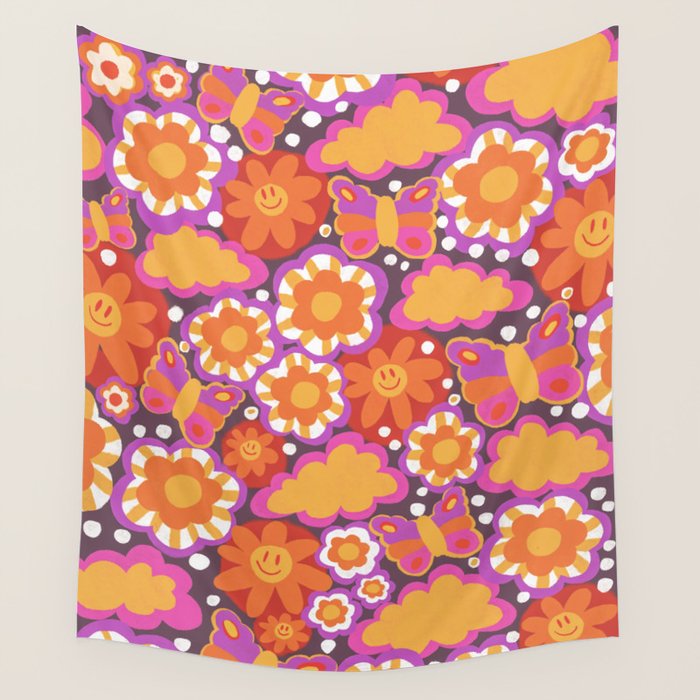 Butterfly world Wall Tapestry Gallery Image 1
