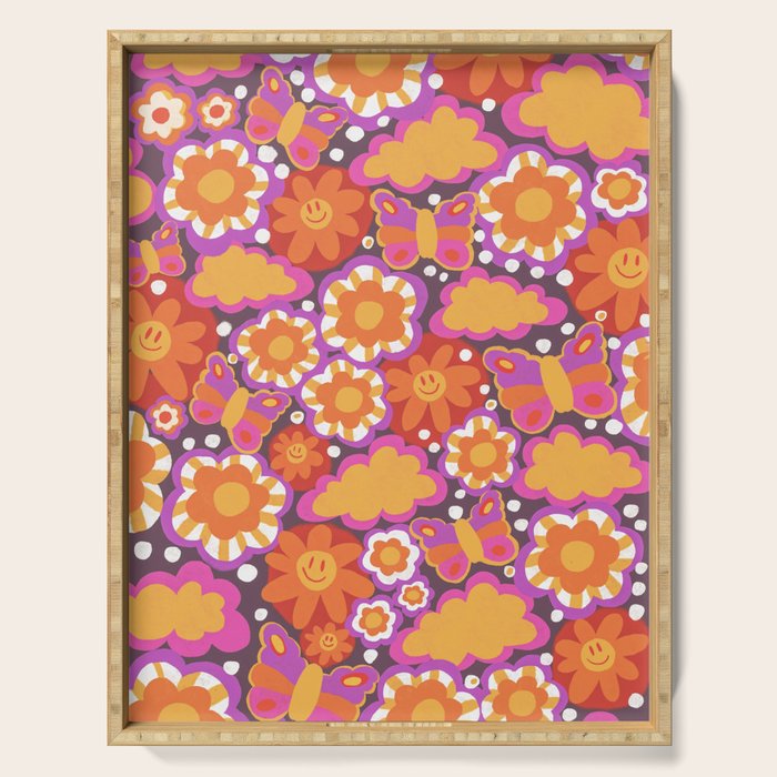 Butterfly world Serving Tray Gallery Image 1