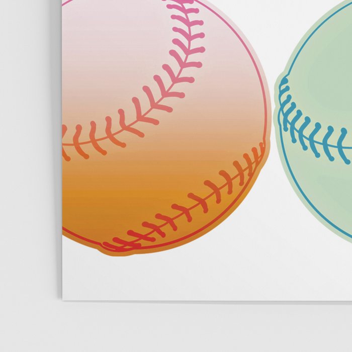 Pop Art Baseballs Poster Gallery Image 3