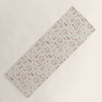 Christmas Toile // Vintage Red Yoga Mat Gallery Image 1
