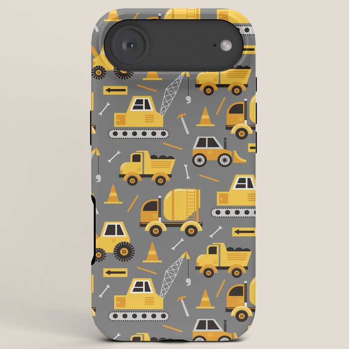 Construction Trucks on Gray iPhone Case Gallery Image 22
