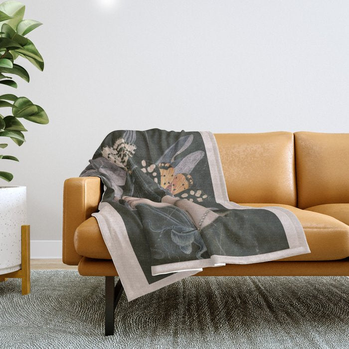 Night Garden 7 Throw Blanket Gallery Image 1