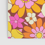 Vintage hand drawn flower art pattern Poster Gallery Image 3