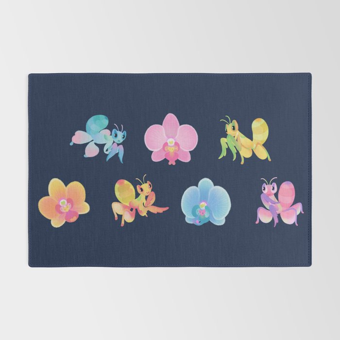 Orchid mantis - Dark Rug Gallery Image 2