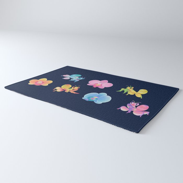 Orchid mantis - Dark Rug Gallery Image 3