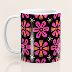 Retro Mid Century Modern Floral Pattern Coffee Mug Gallery Image 3