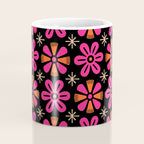 Retro Mid Century Modern Floral Pattern Coffee Mug Gallery Image 4
