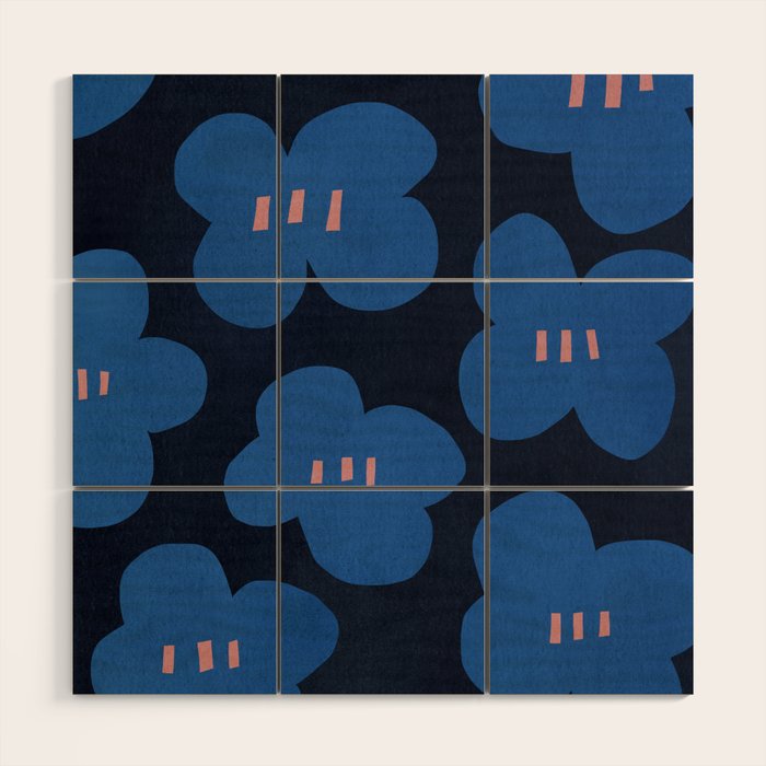 HEY-floral  Wood Wall Art Gallery Image 1