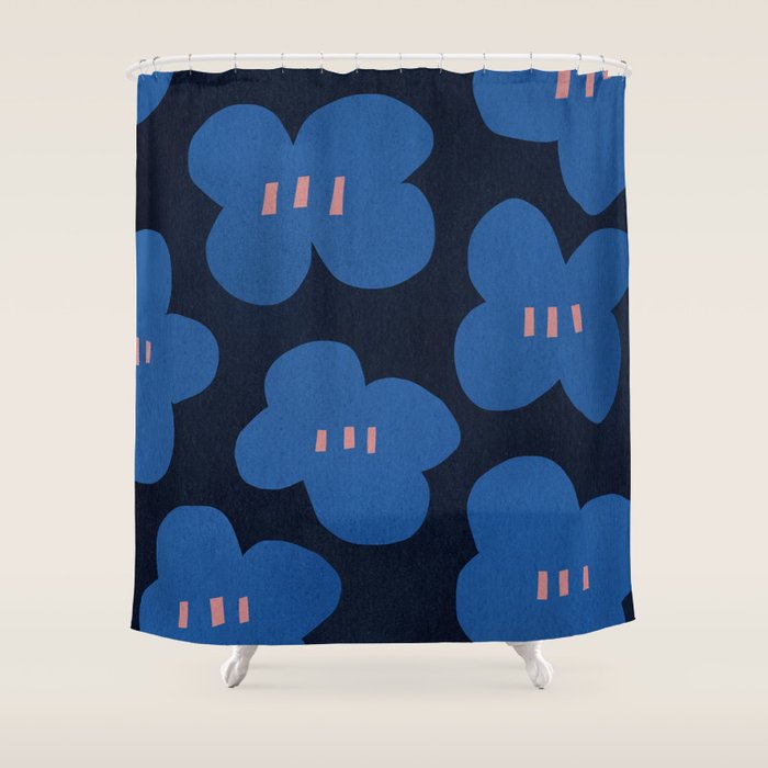 HEY-floral  Shower Curtain Gallery Image 1