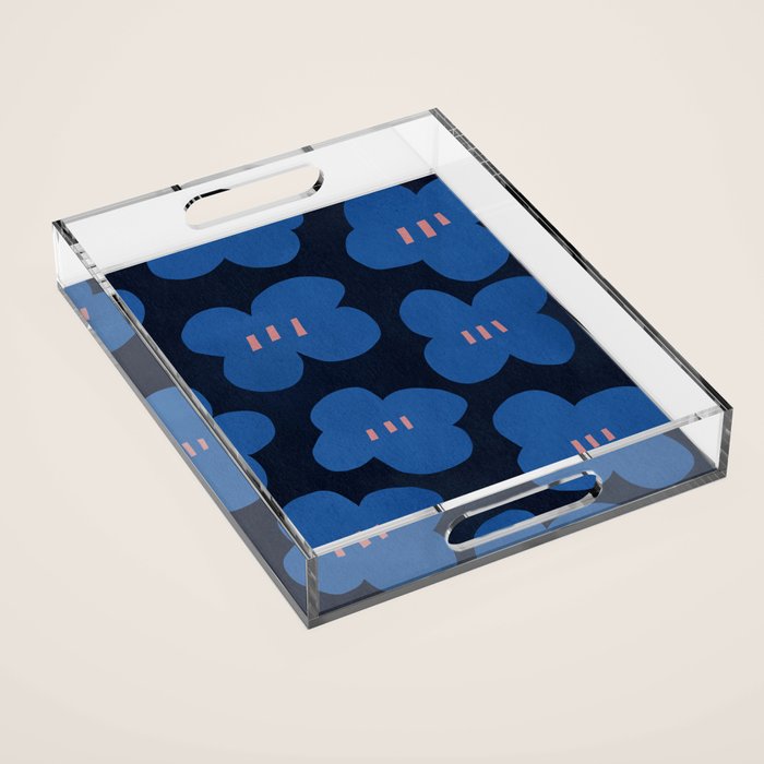 HEY-floral  Acrylic Tray Gallery Image 1