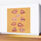 Playful Lips Wall Mural Gallery Image 2