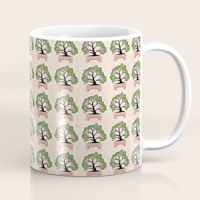 Bonsai in Pink and Green Coffee Mug Gallery Image 1